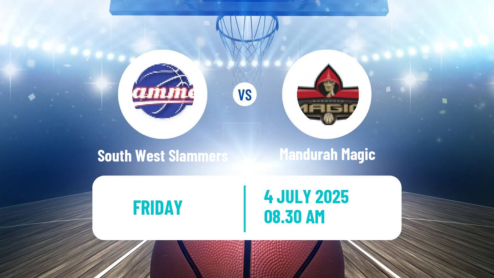 Basketball Australian NBL1 West South West Slammers - Mandurah Magic