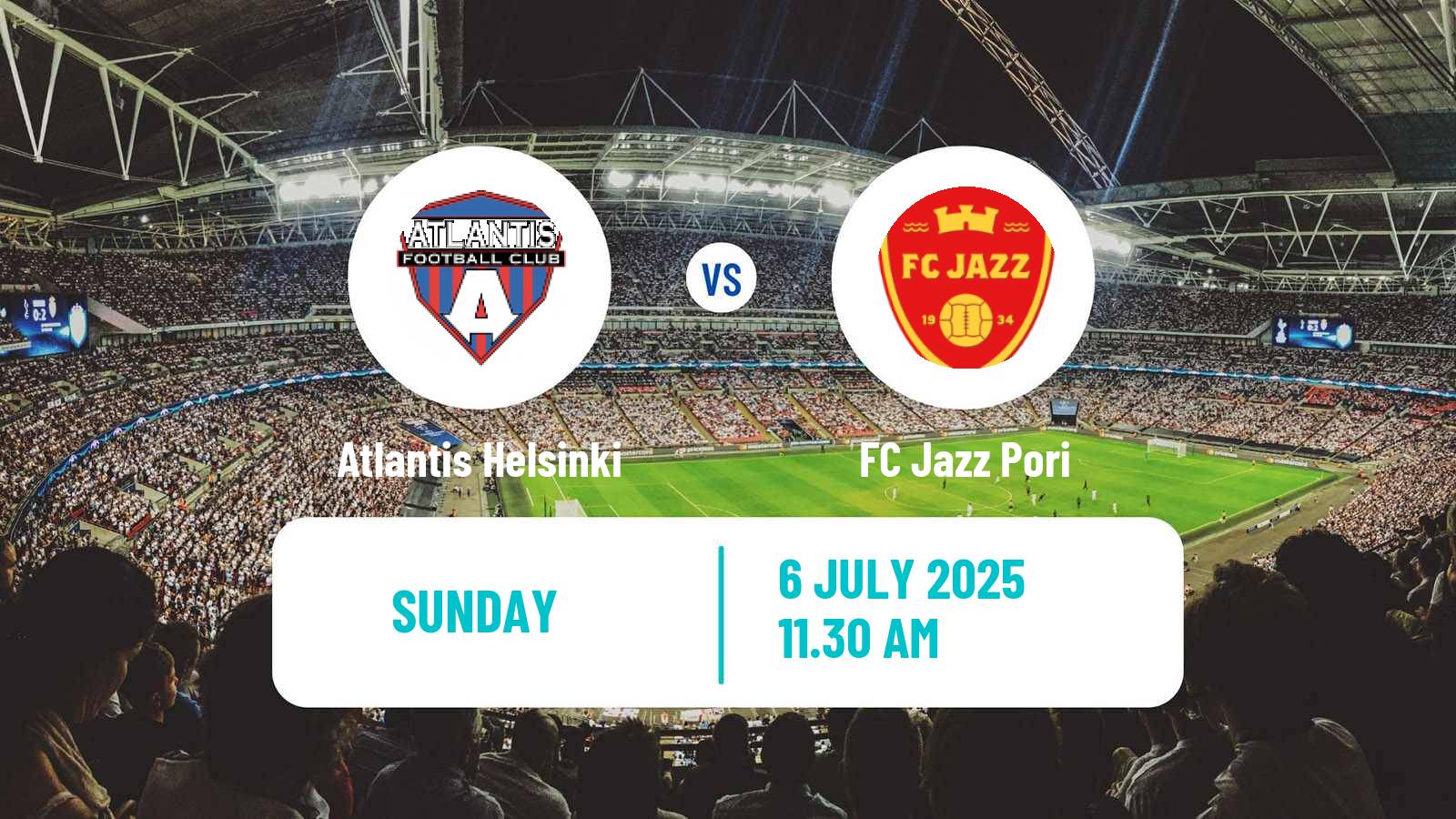 Football Finnish Ykkonen Atlantis Helsinki - Jazz Pori