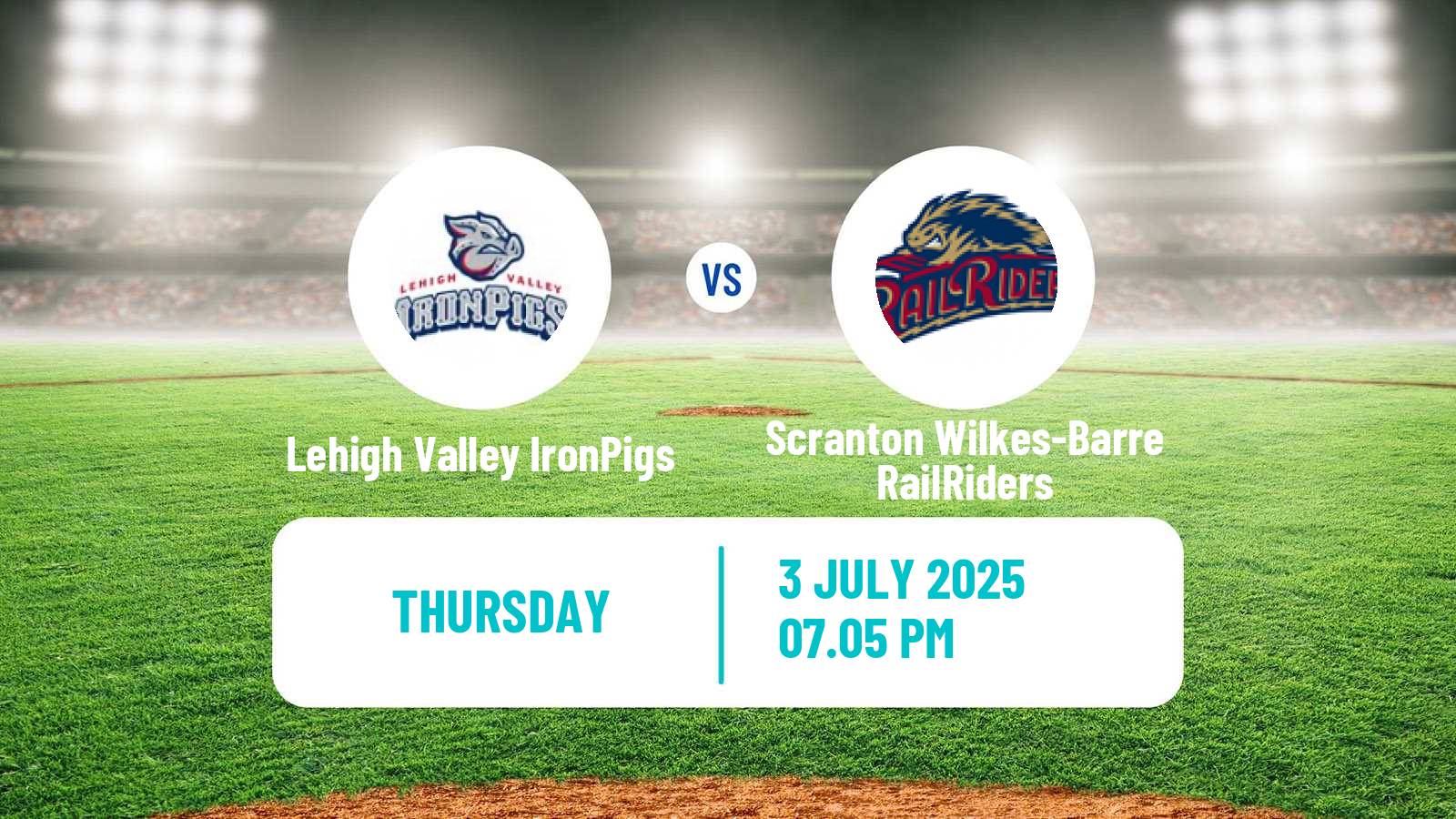 Baseball IL Lehigh Valley IronPigs - Scranton Wilkes-Barre RailRiders