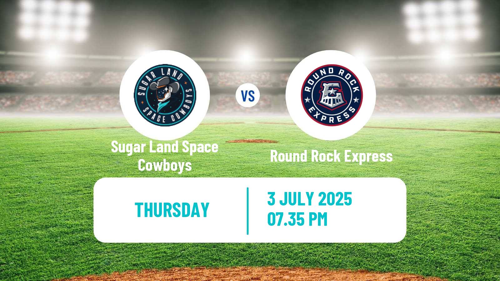 Baseball PCL Sugar Land Space Cowboys - Round Rock Express