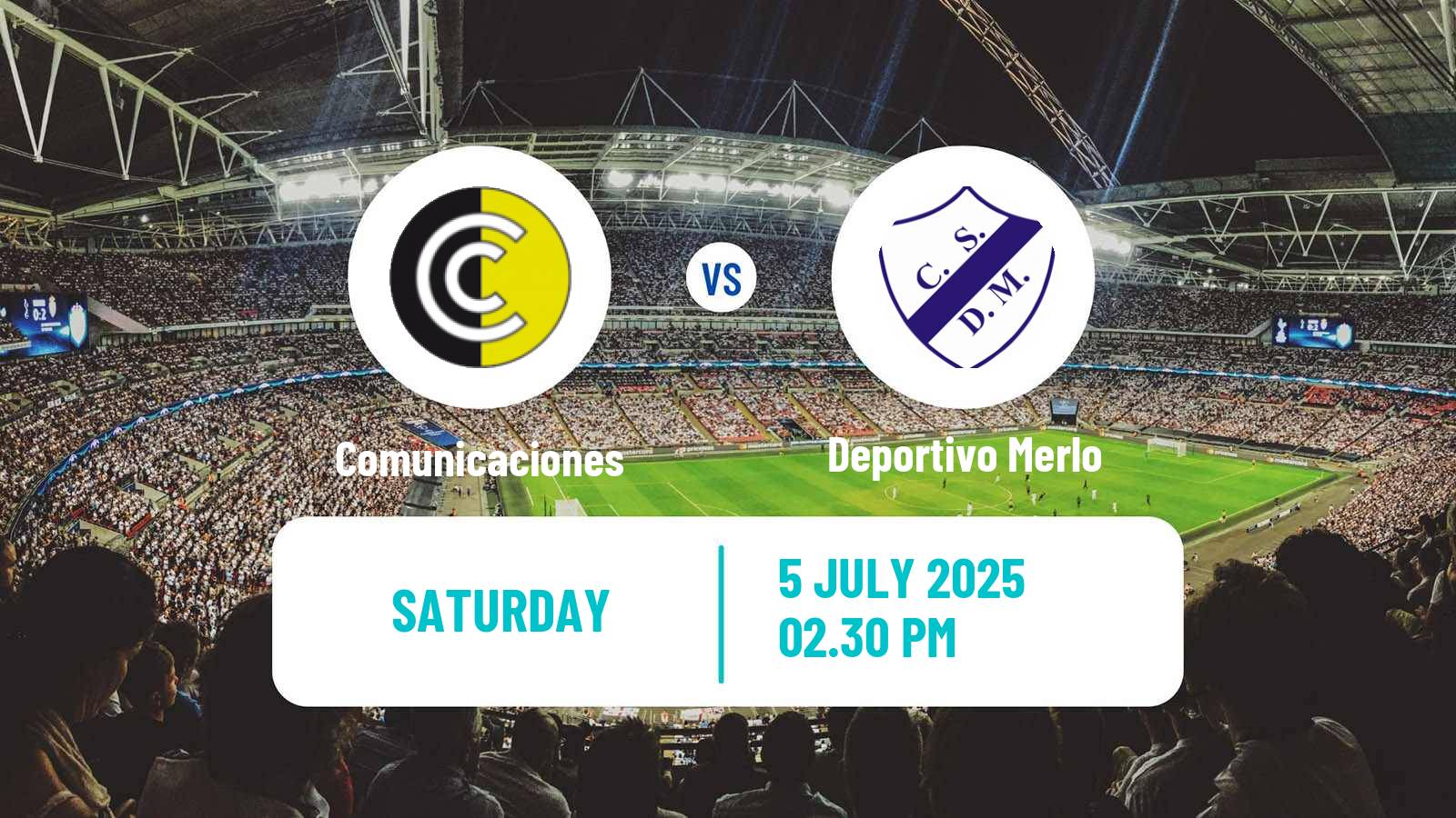 Soccer Argentinian Primera B Comunicaciones - Deportivo Merlo