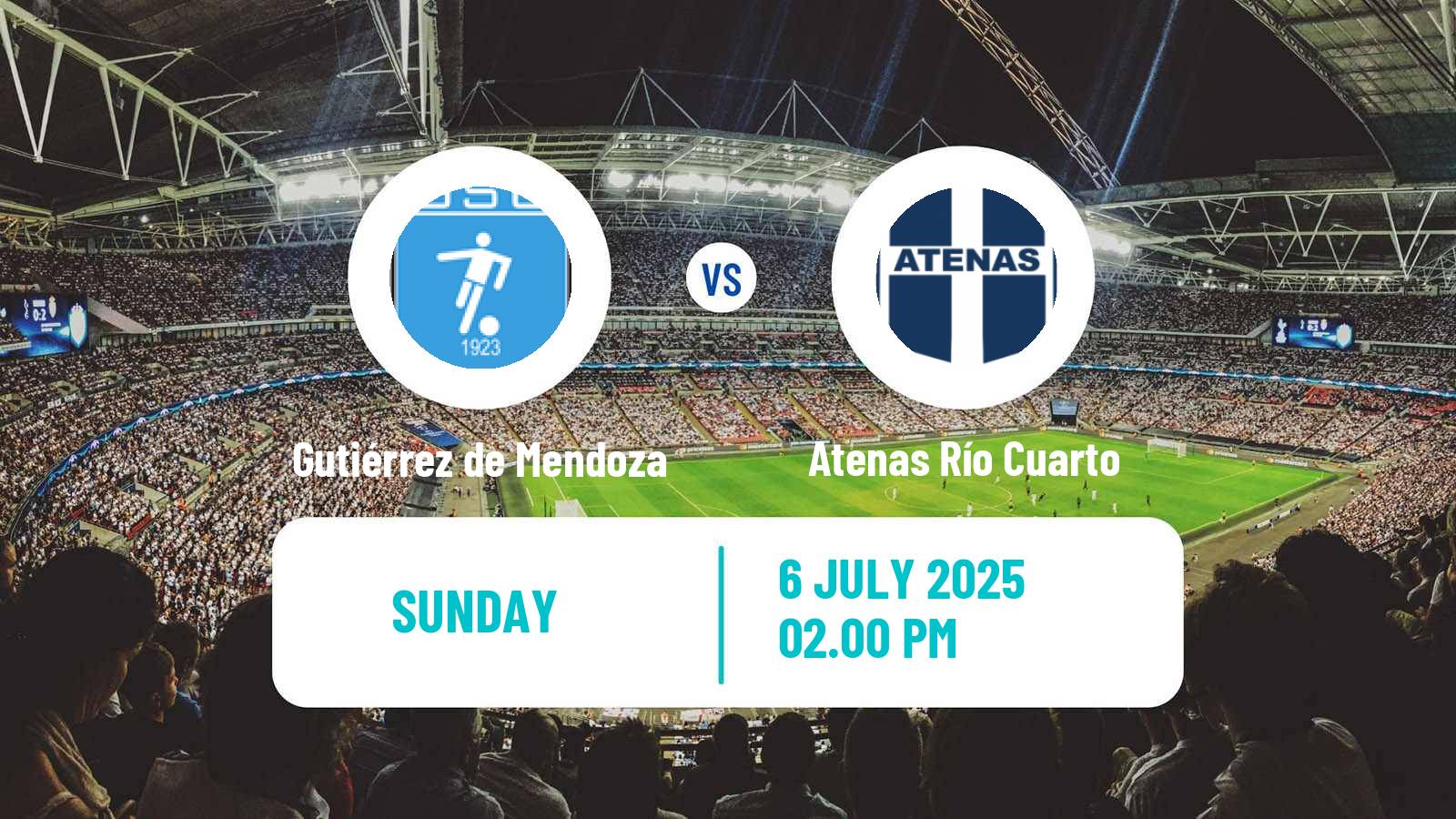 Soccer Argentinian Torneo Federal Gutiérrez de Mendoza - Atenas Río Cuarto
