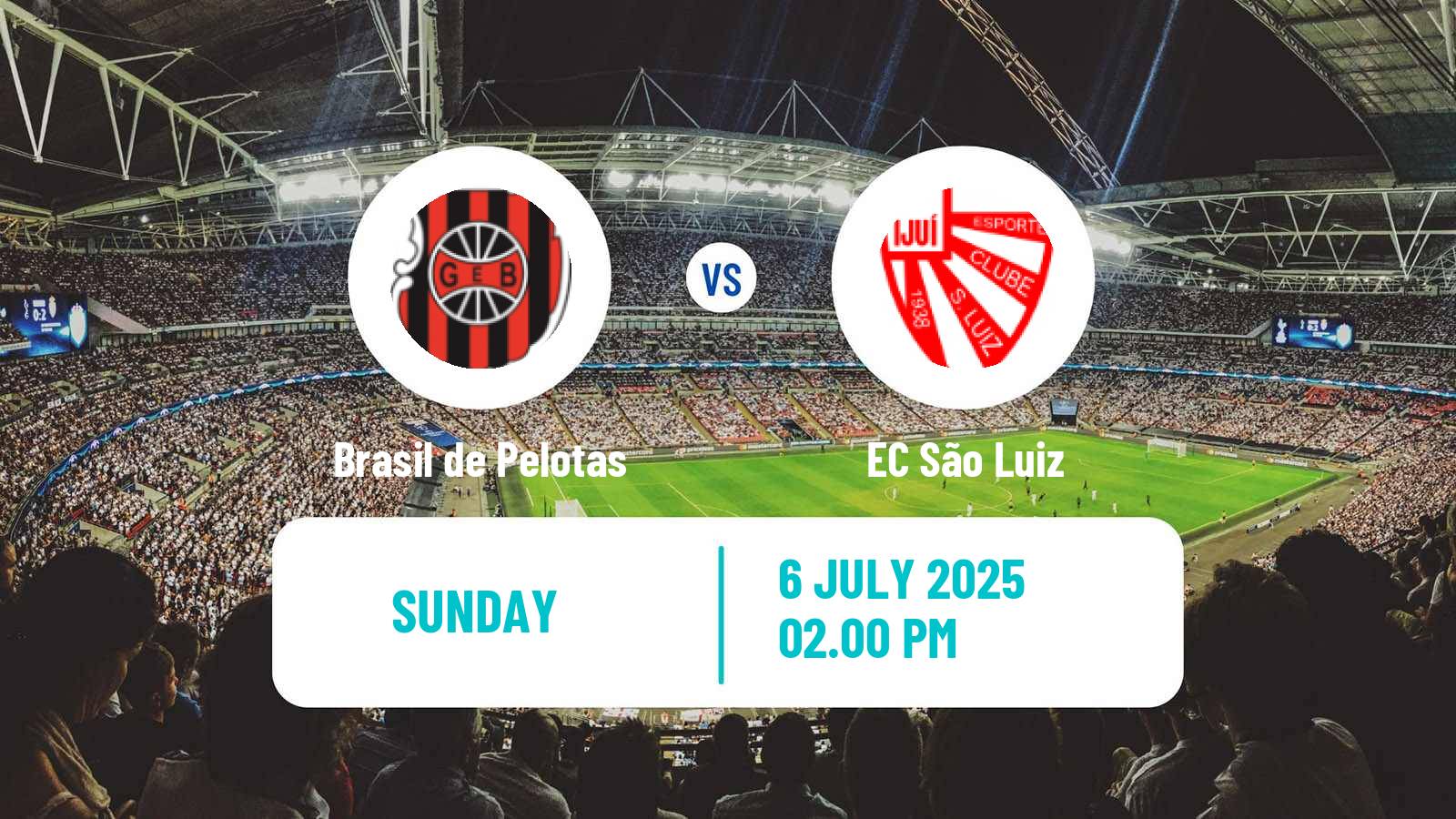Football Brazilian Serie D Brasil de Pelotas - São Luiz