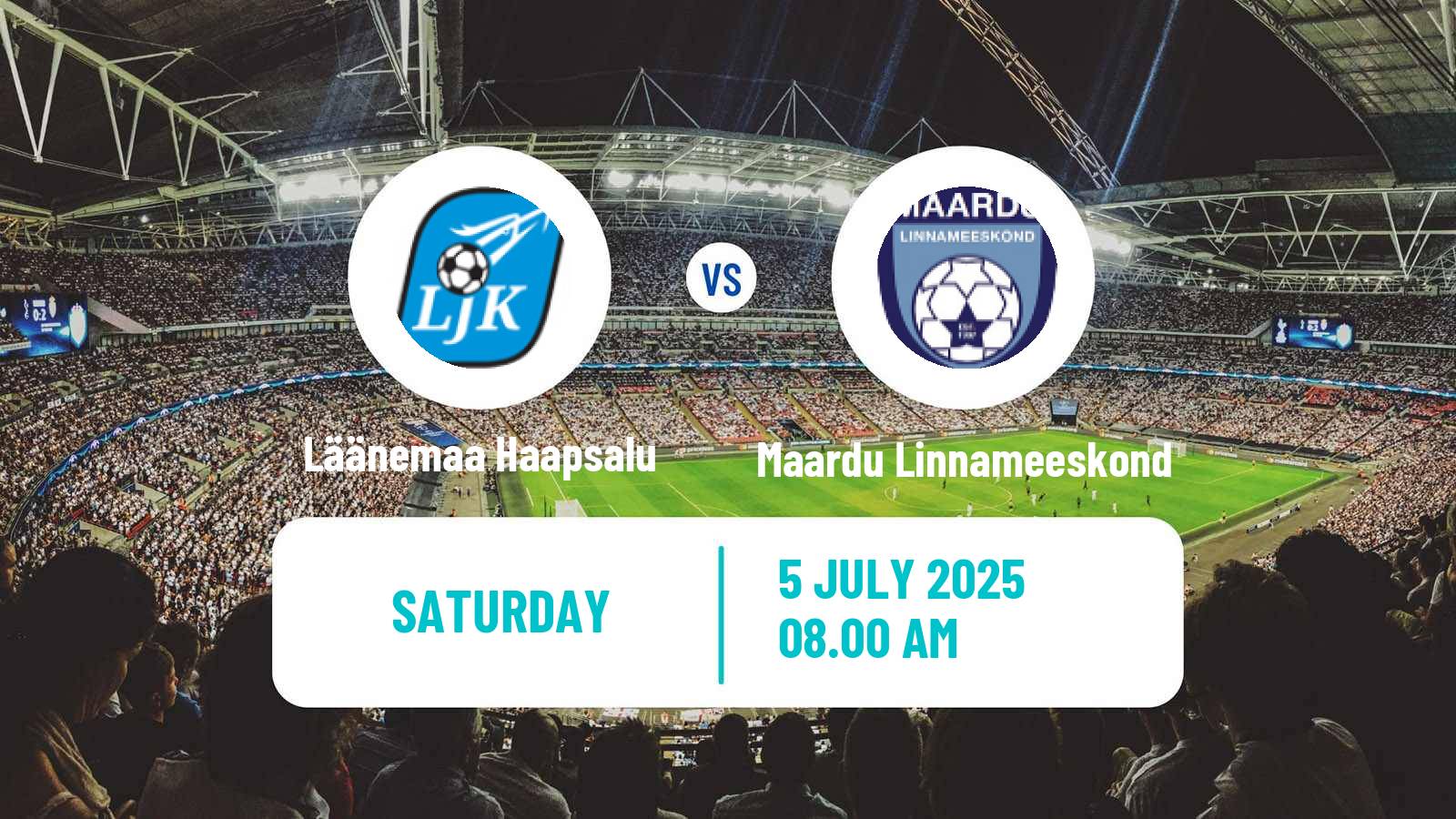 Soccer Estonian Esiliiga B Läänemaa Haapsalu - Maardu Linnameeskond