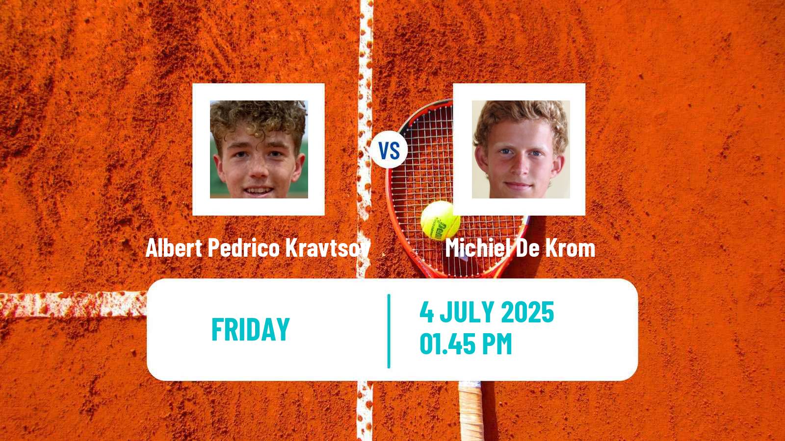 Tennis ITF M15 Getxo Men Albert Pedrico Kravtsov - Michiel De Krom
