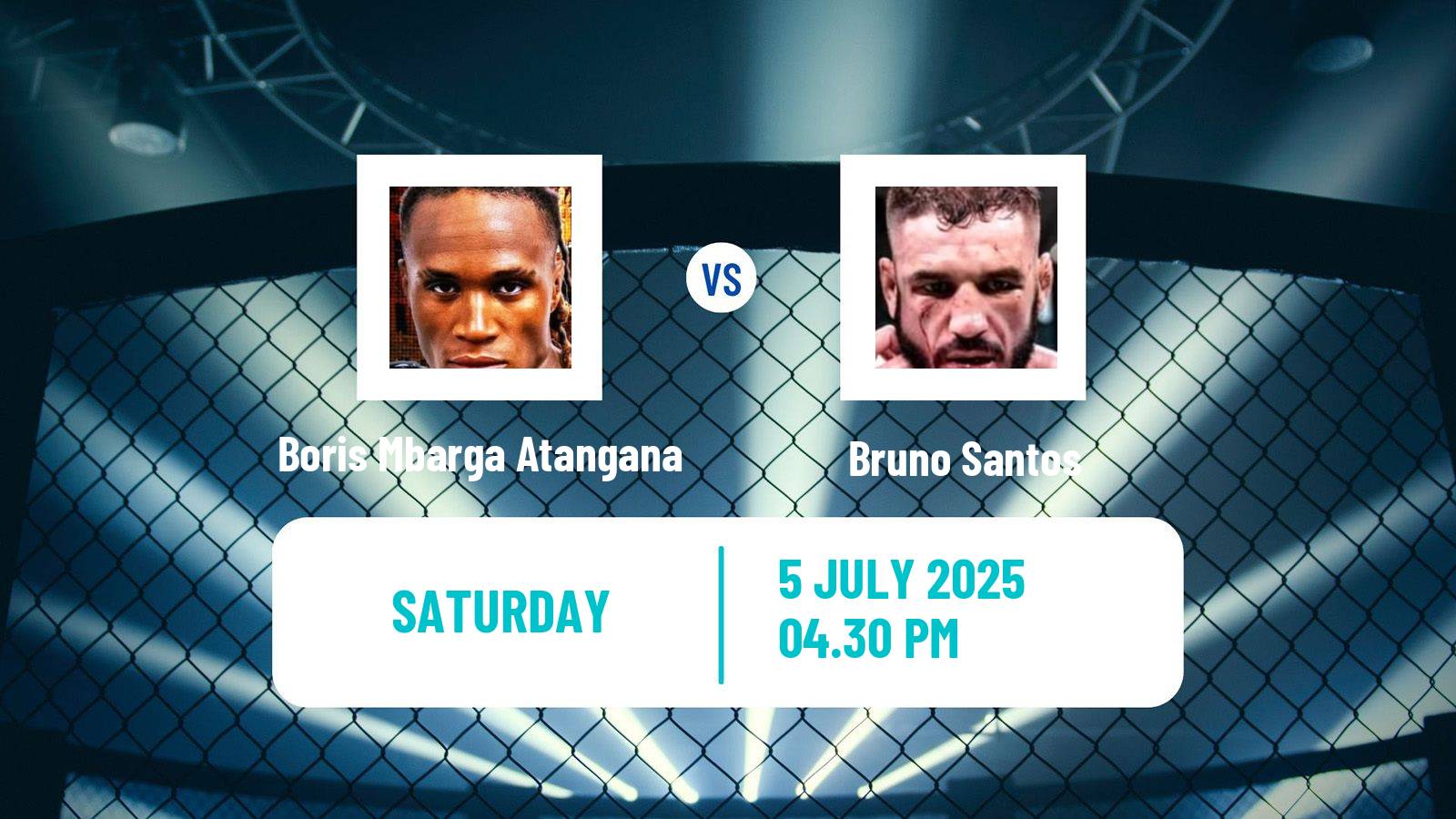 MMA Light Heavyweight Pfl Europe Men Boris Mbarga Atangana - Bruno Santos