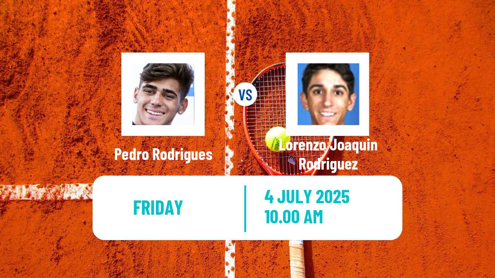 Tennis ITF M15 San Salvador De Jujuy Men Pedro Rodrigues - Lorenzo Joaquin Rodriguez