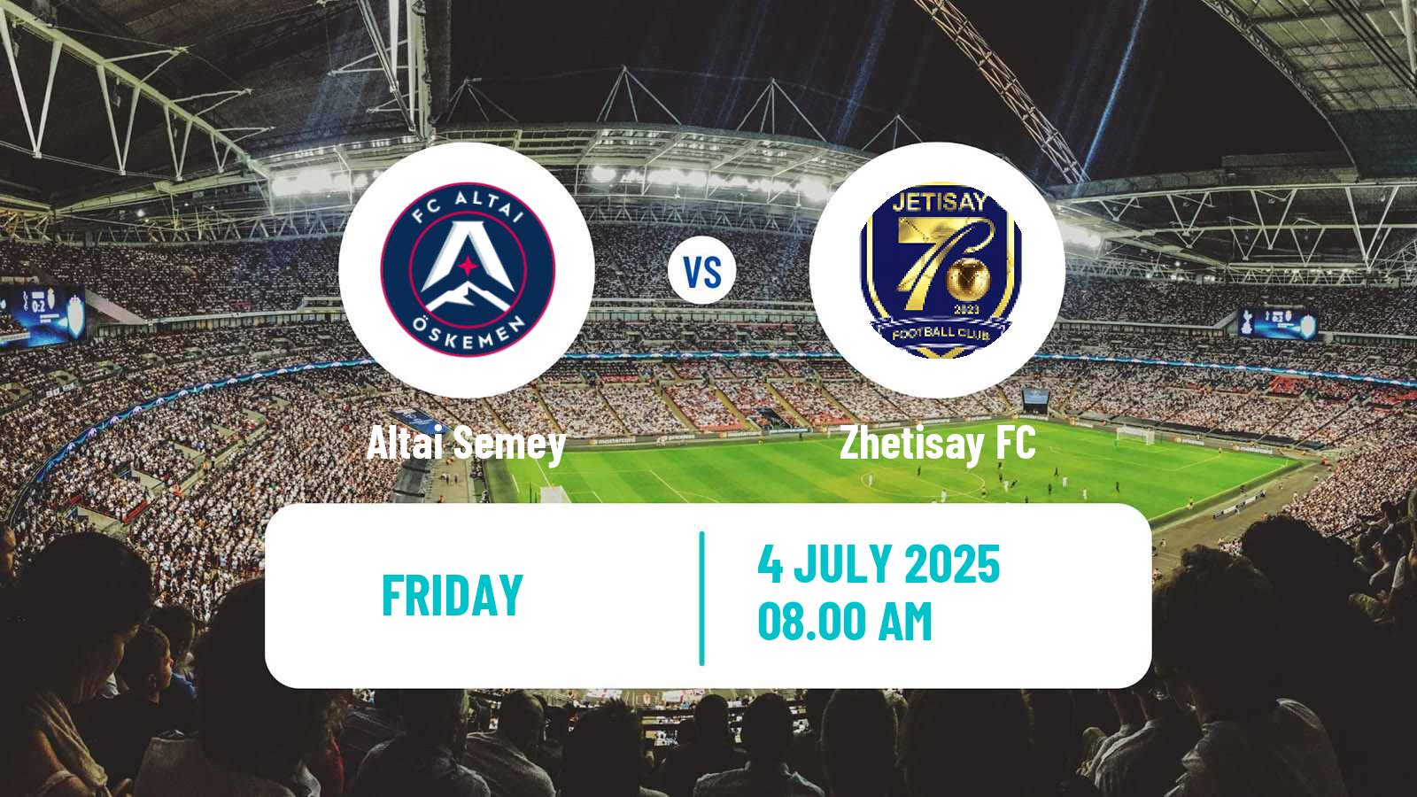 Soccer Kazakh First Division Altai Semey - Zhetisay