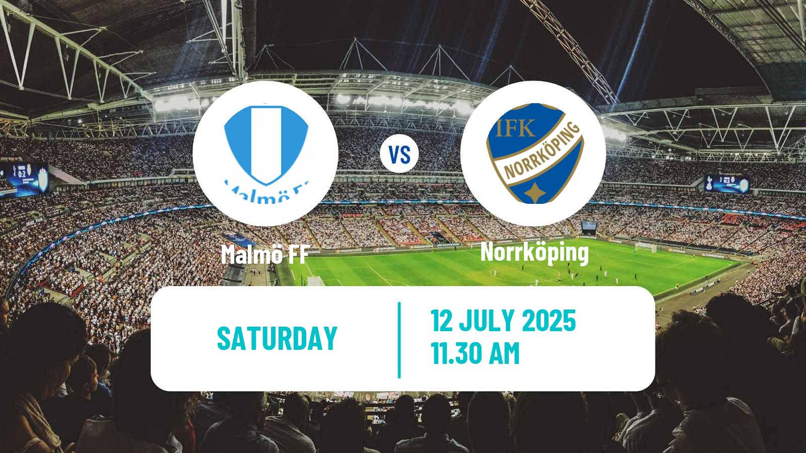 Soccer Swedish Allsvenskan Malmö - Norrköping