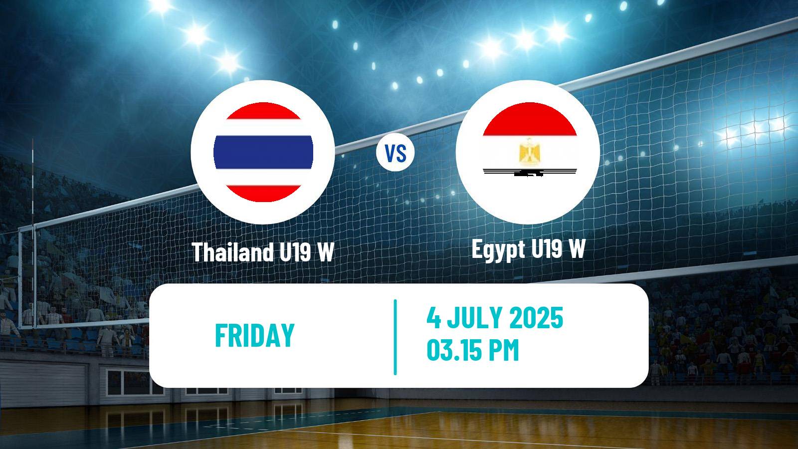 Volleyball World Championship U19 Volleyball Women Thailand U19 W - Egypt U19 W