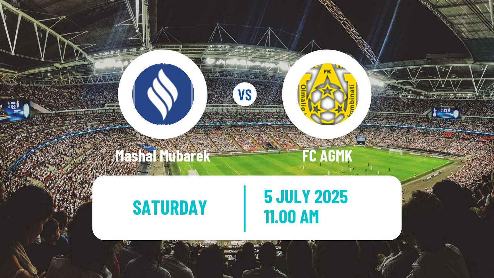 Football Uzbek League Mashal Mubarek - AGMK