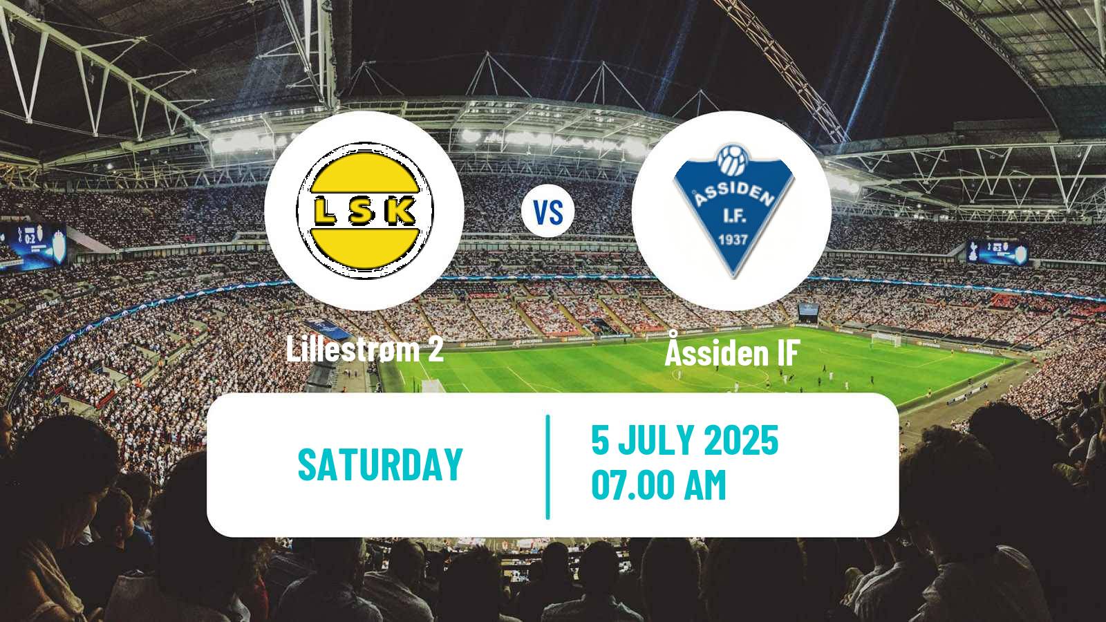Football Norwegian Division 3 - Group 3 Lillestrøm 2 - Åssiden