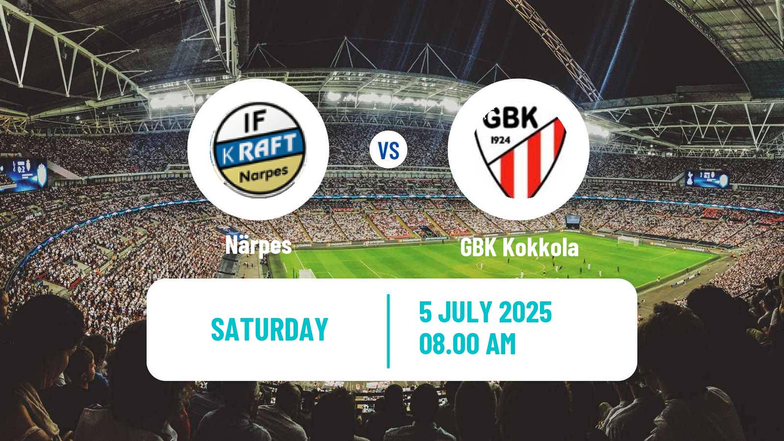 Soccer Finnish Kakkonen Group C Närpes - GBK Kokkola