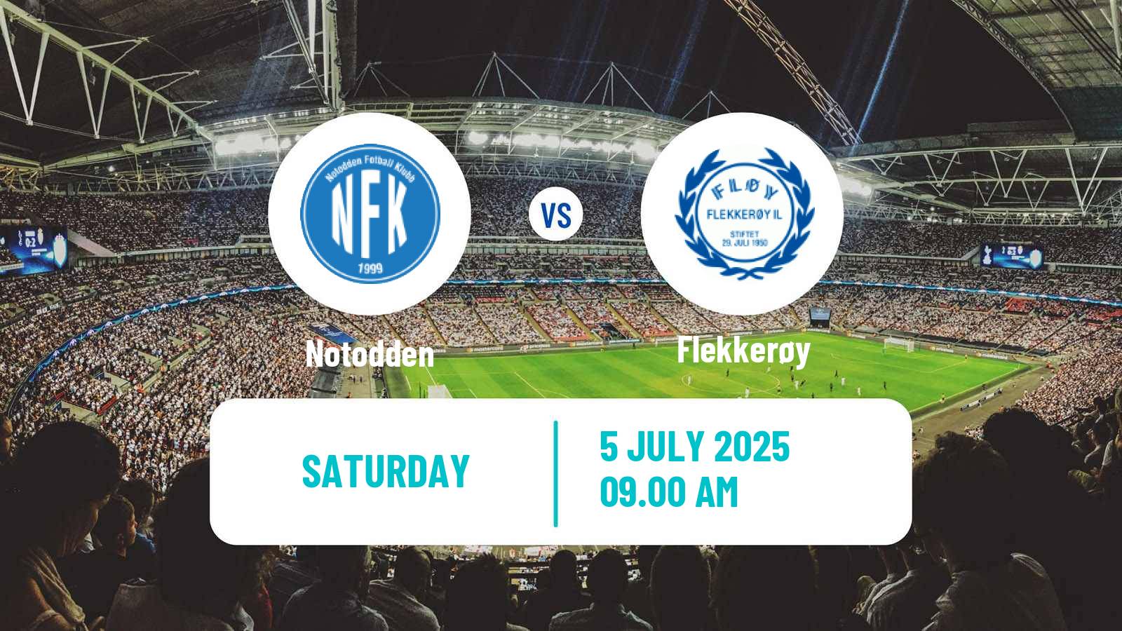 Football Norwegian Division 2 - Group 1 Notodden - Flekkerøy