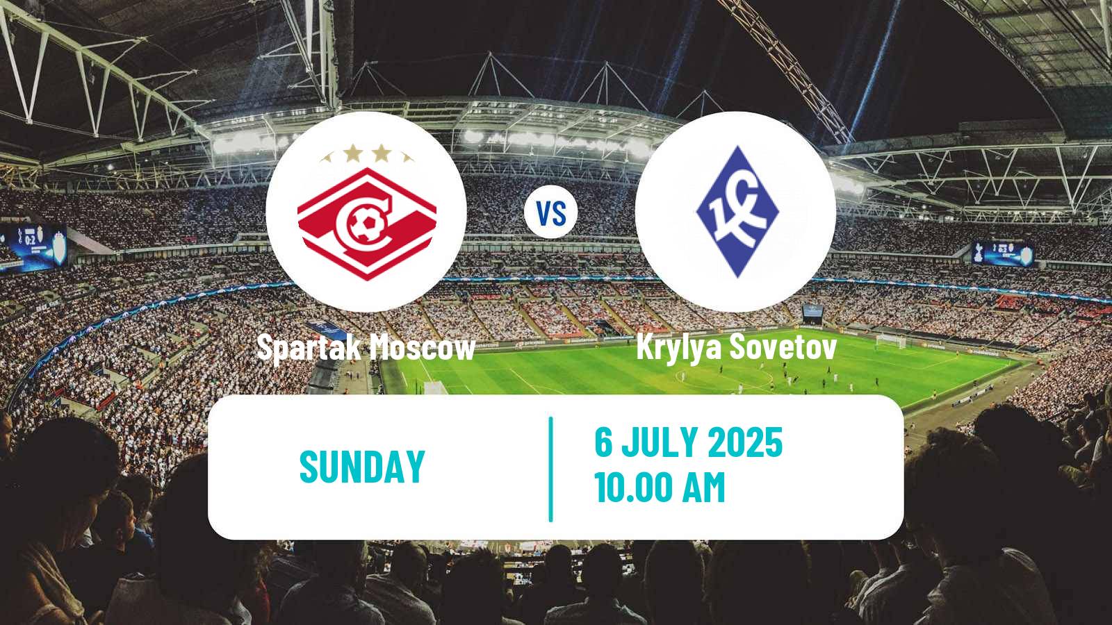 Soccer Club Friendly Spartak Moscow - Krylya Sovetov