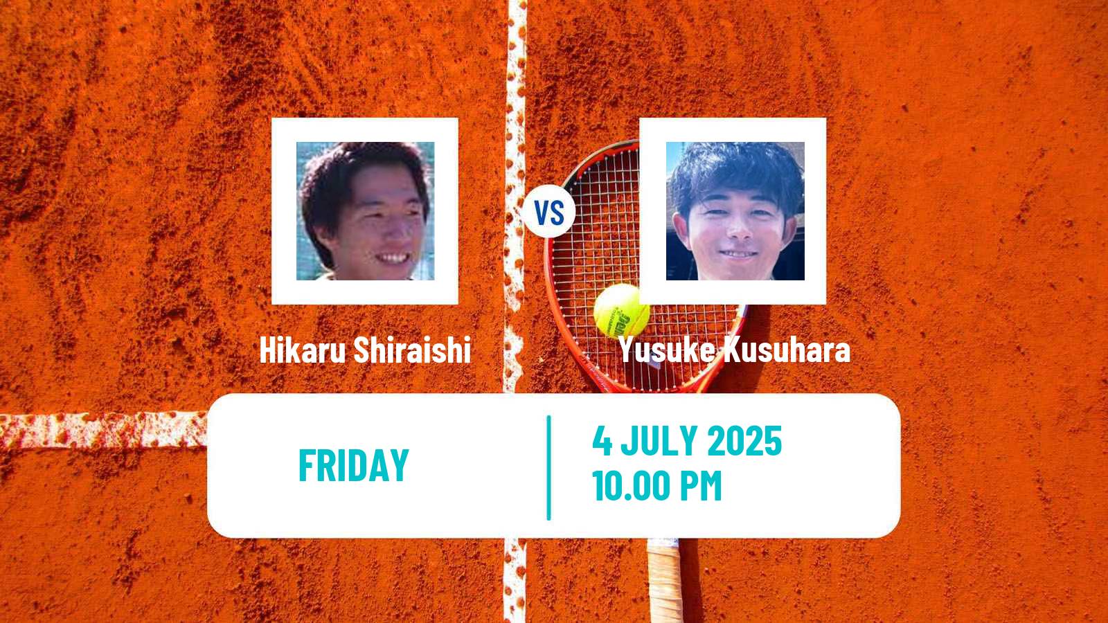 Tennis ITF M15 Tokyo Men Hikaru Shiraishi - Yusuke Kusuhara