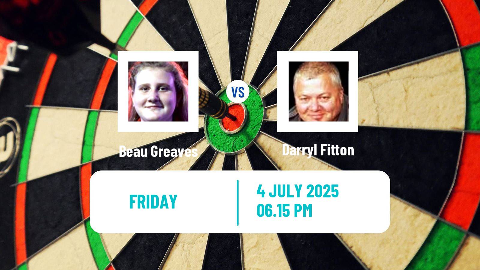 Darts Modus Super Series Beau Greaves - Darryl Fitton