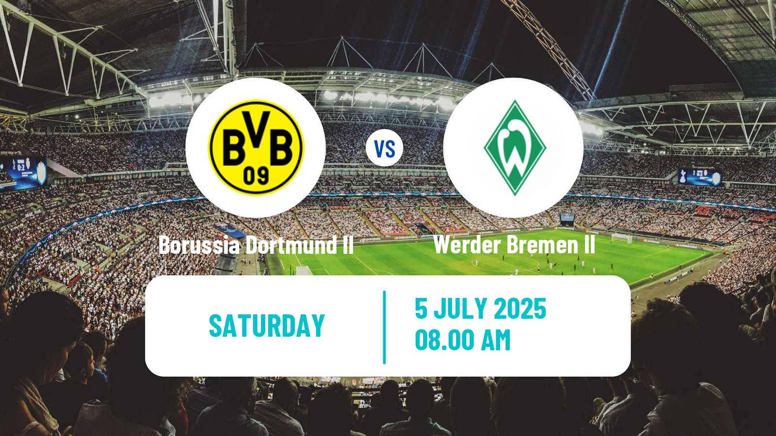 Soccer Club Friendly Borussia Dortmund II - Werder Bremen II