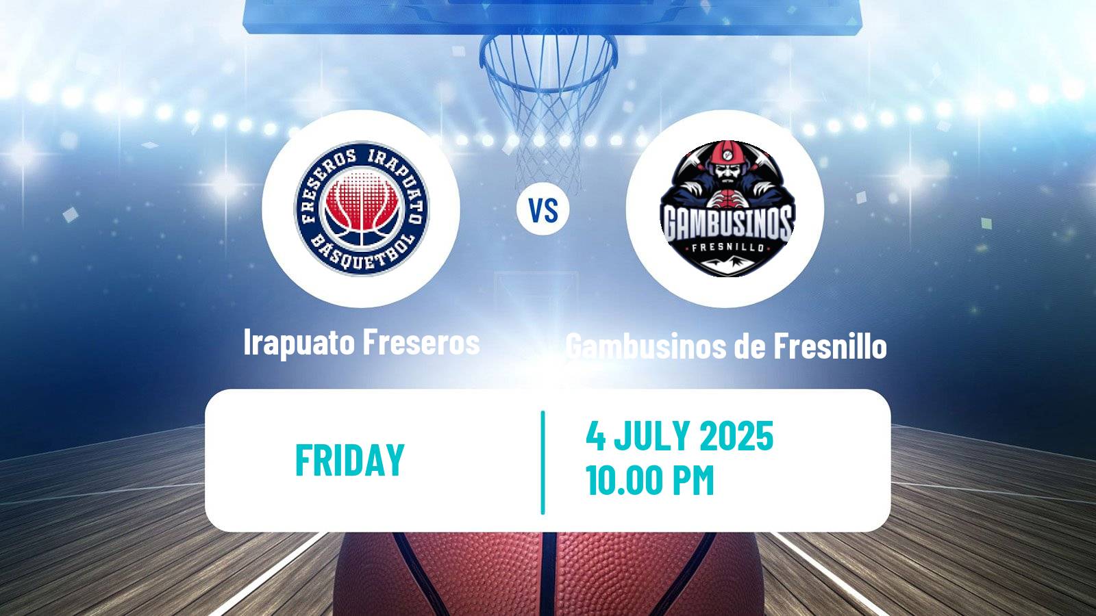 Basketball Mexican LNBP Irapuato Freseros - Gambusinos de Fresnillo