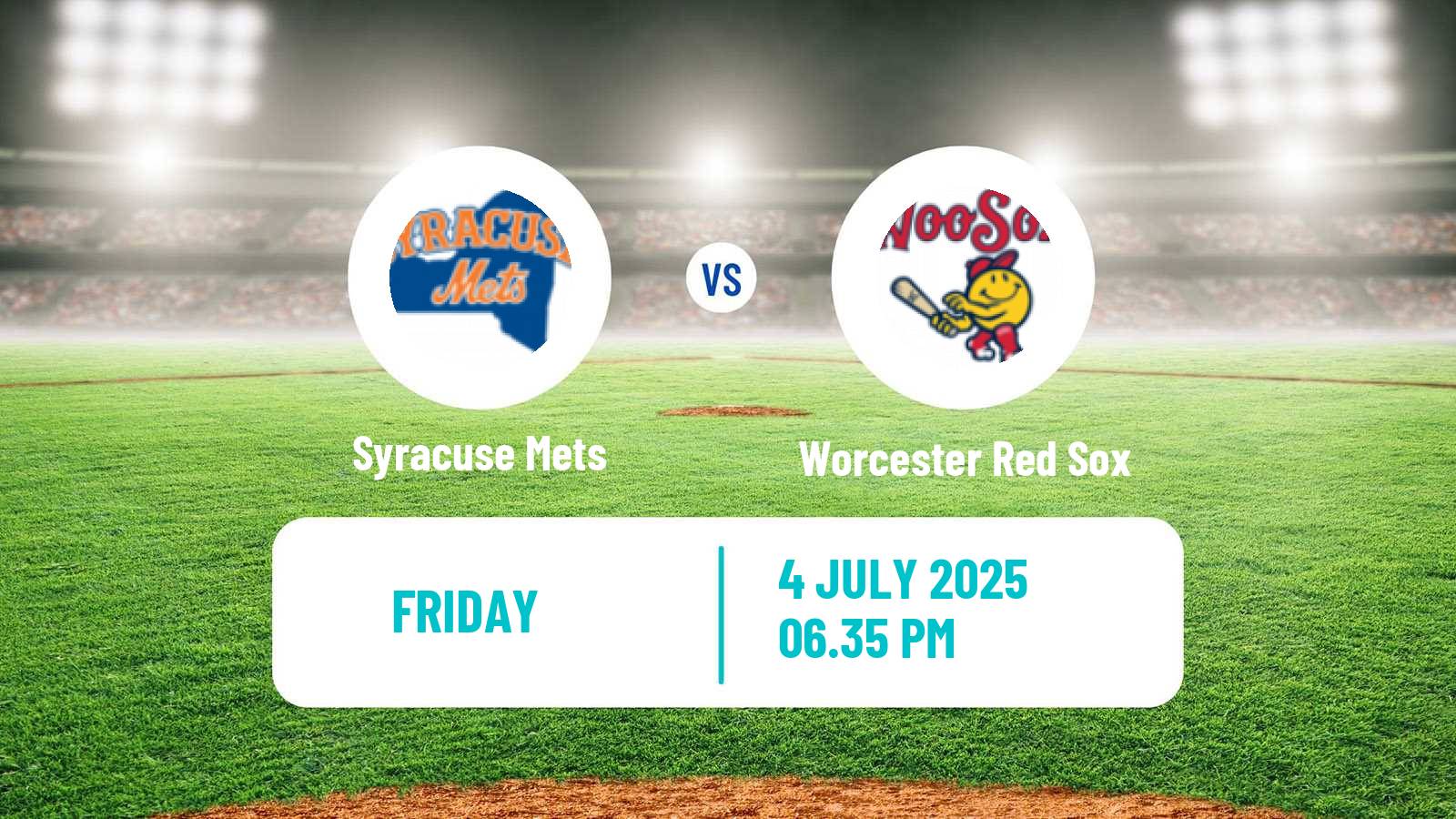 Baseball IL Syracuse Mets - Worcester Red Sox