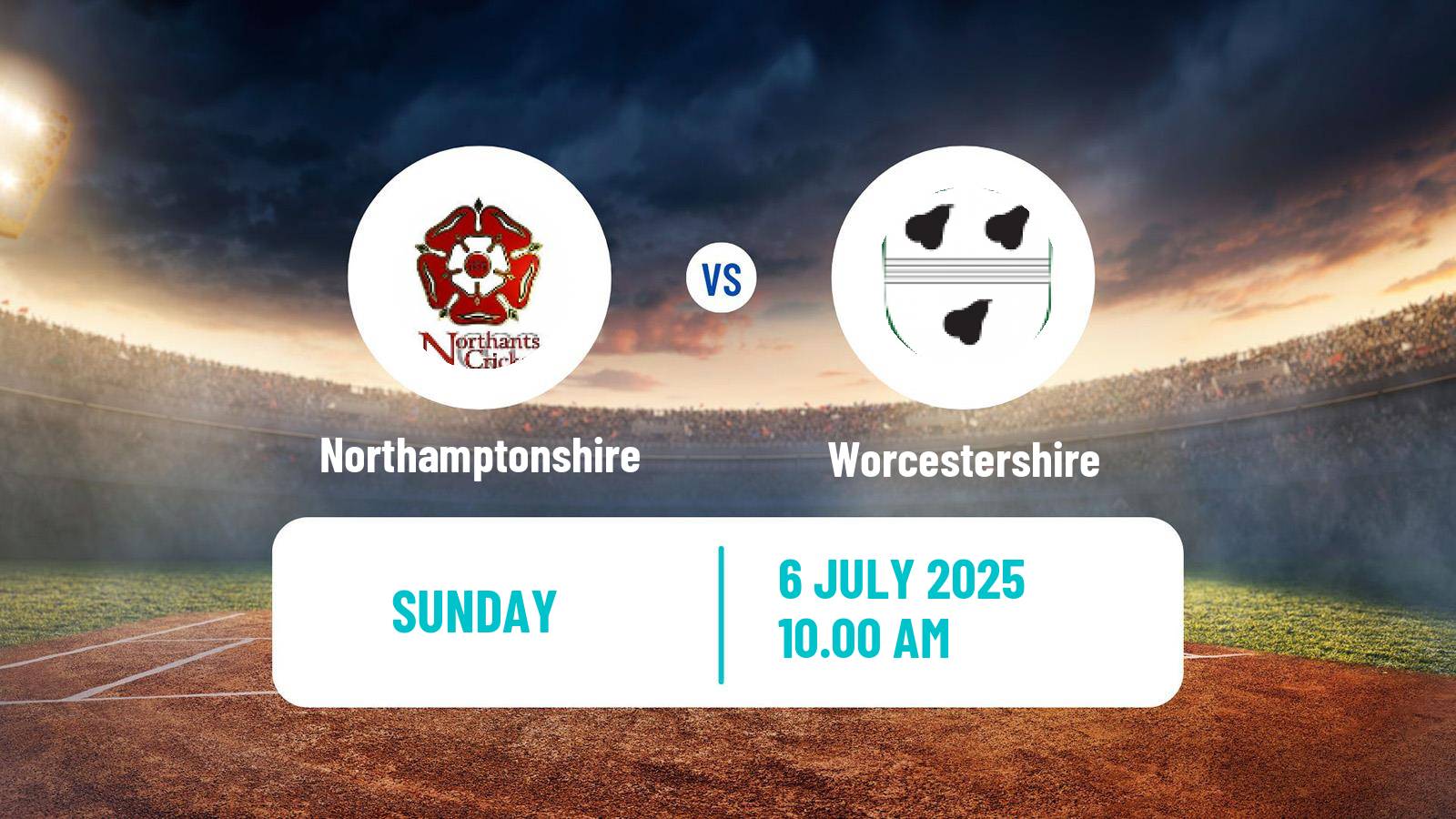 Cricket Vitality Blast Northamptonshire - Worcestershire