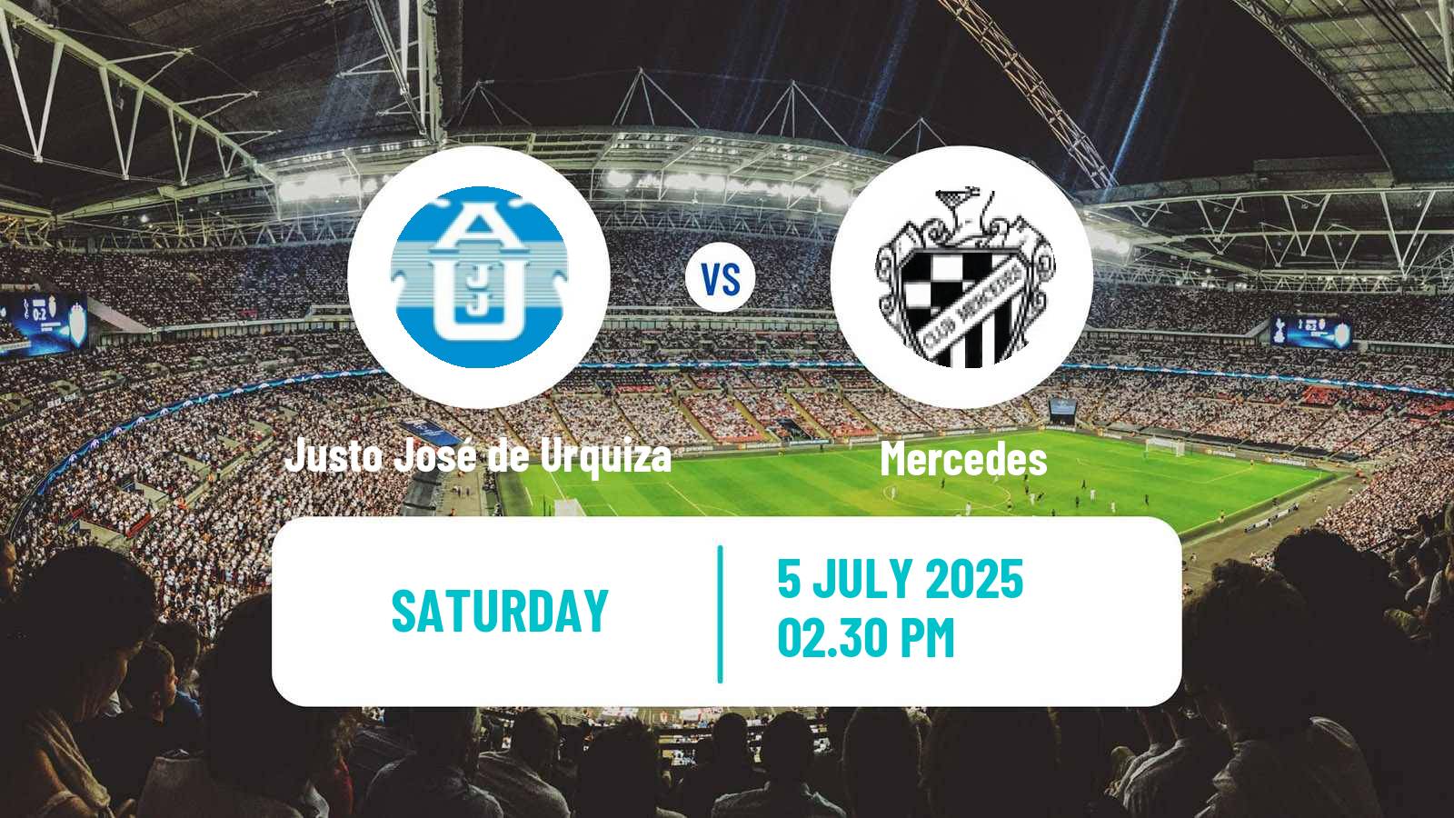 Soccer Argentinian Primera C Justo José de Urquiza - Mercedes
