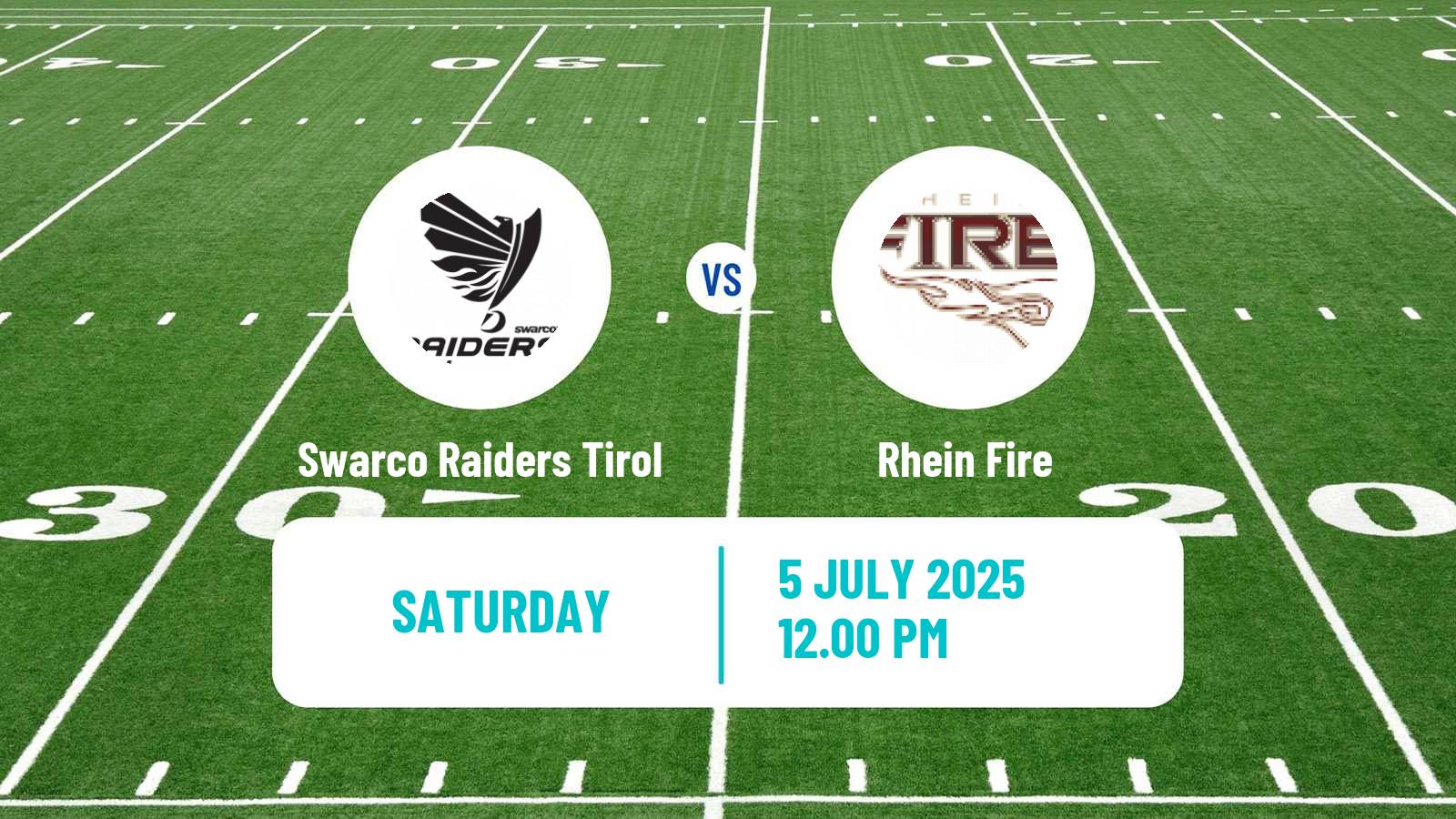 American football European League of American Football Swarco Raiders Tirol - Rhein Fire