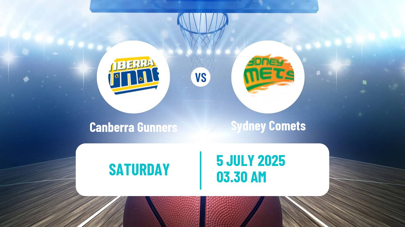 Basketball Australian NBL1 East Canberra Gunners - Sydney Comets
