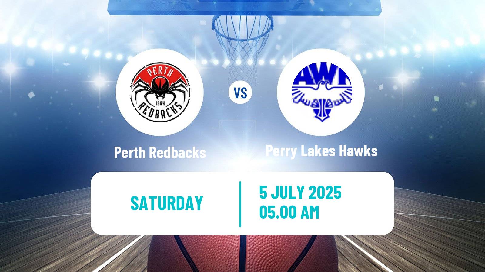 Basketball Australian NBL1 West Women Perth Redbacks - Perry Lakes Hawks