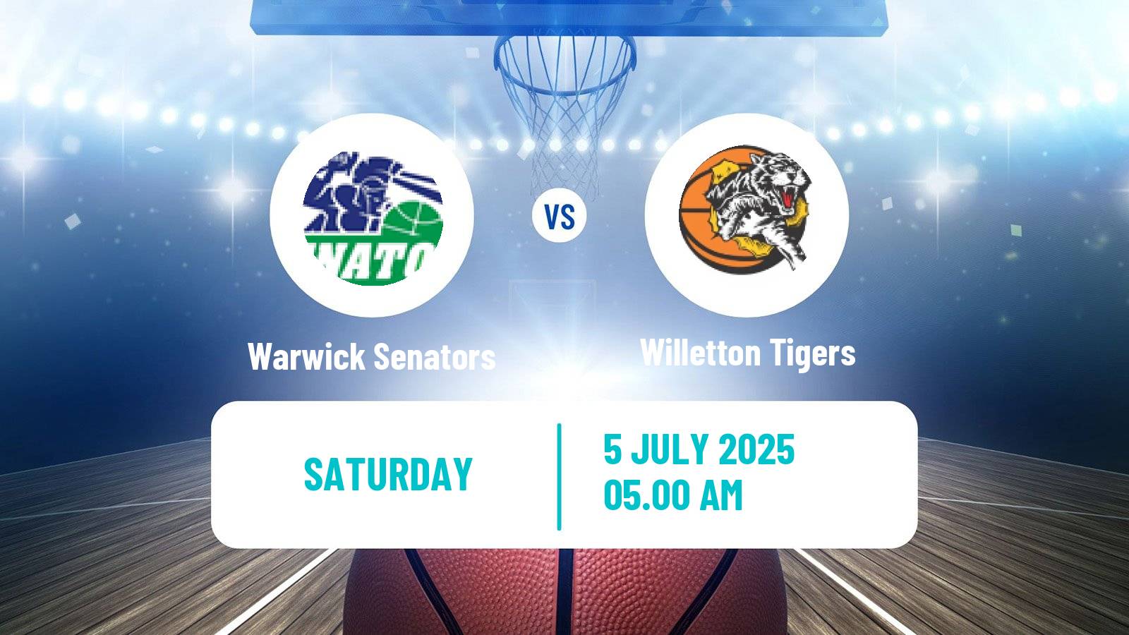 Basketball Australian NBL1 West Women Warwick Senators - Willetton Tigers