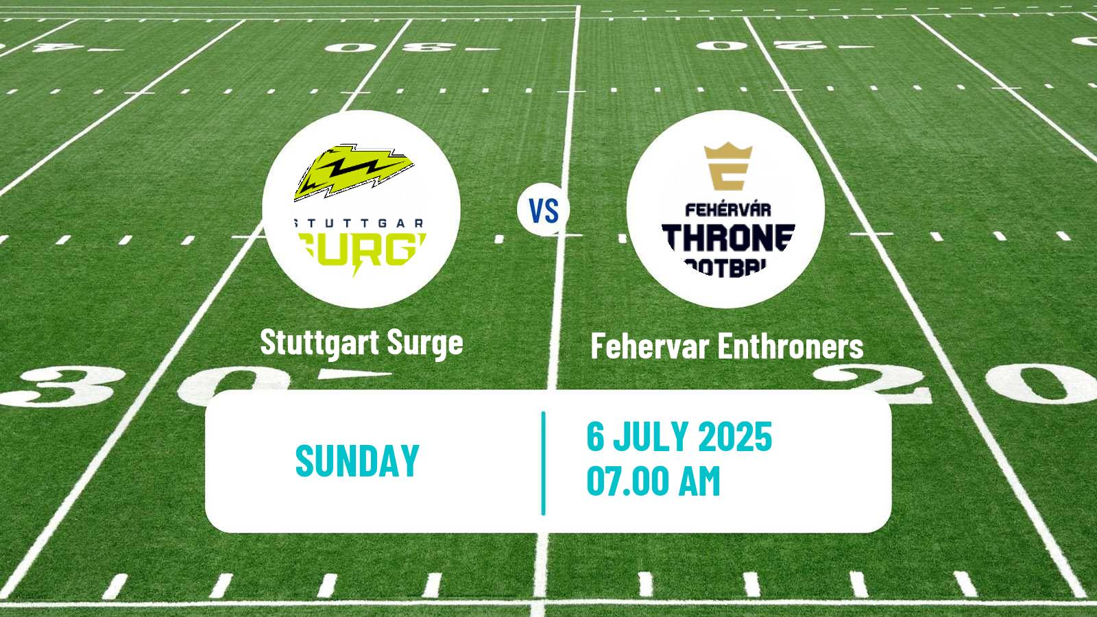 American football European League of American Football Stuttgart Surge - Fehervar Enthroners