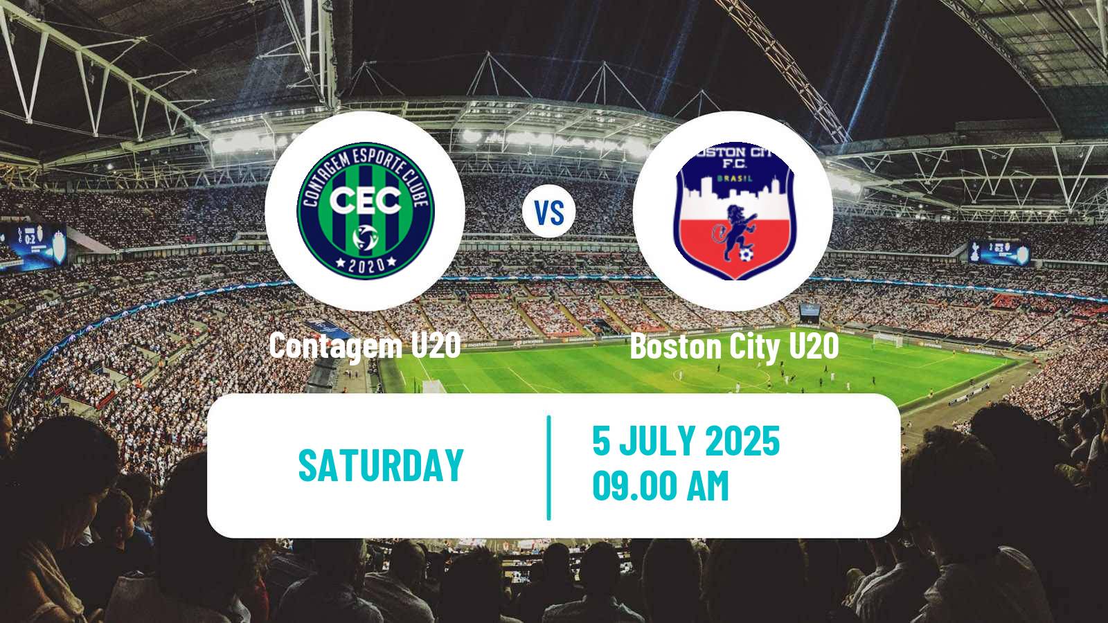 Soccer Brazilian Mineiro U20 Contagem U20 - Boston City U20