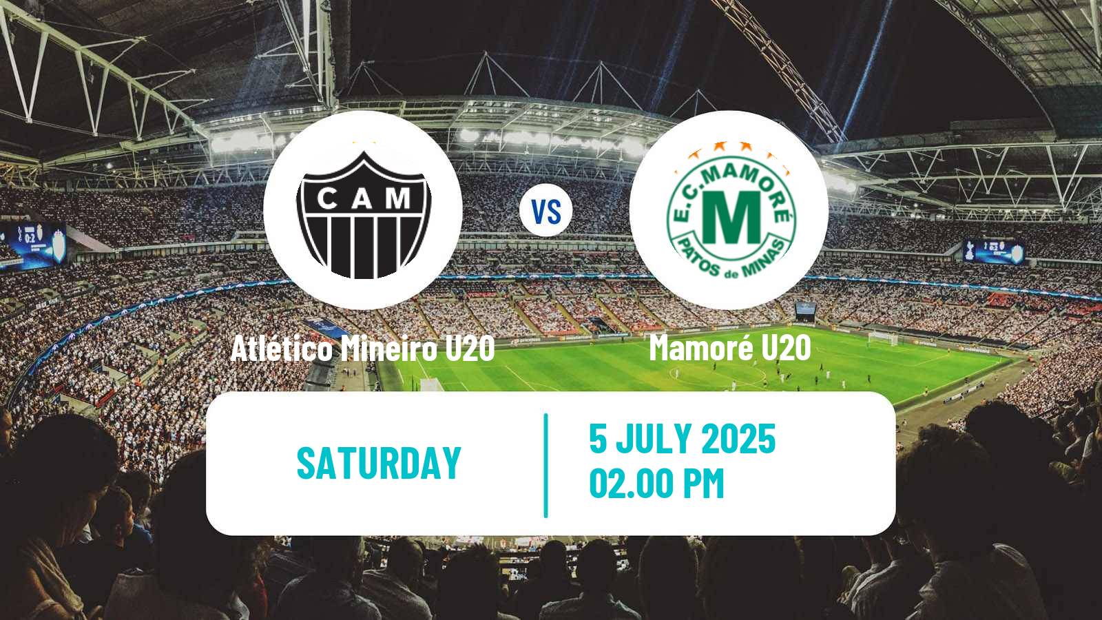 Soccer Brazilian Mineiro U20 Atlético Mineiro U20 - Mamoré U20