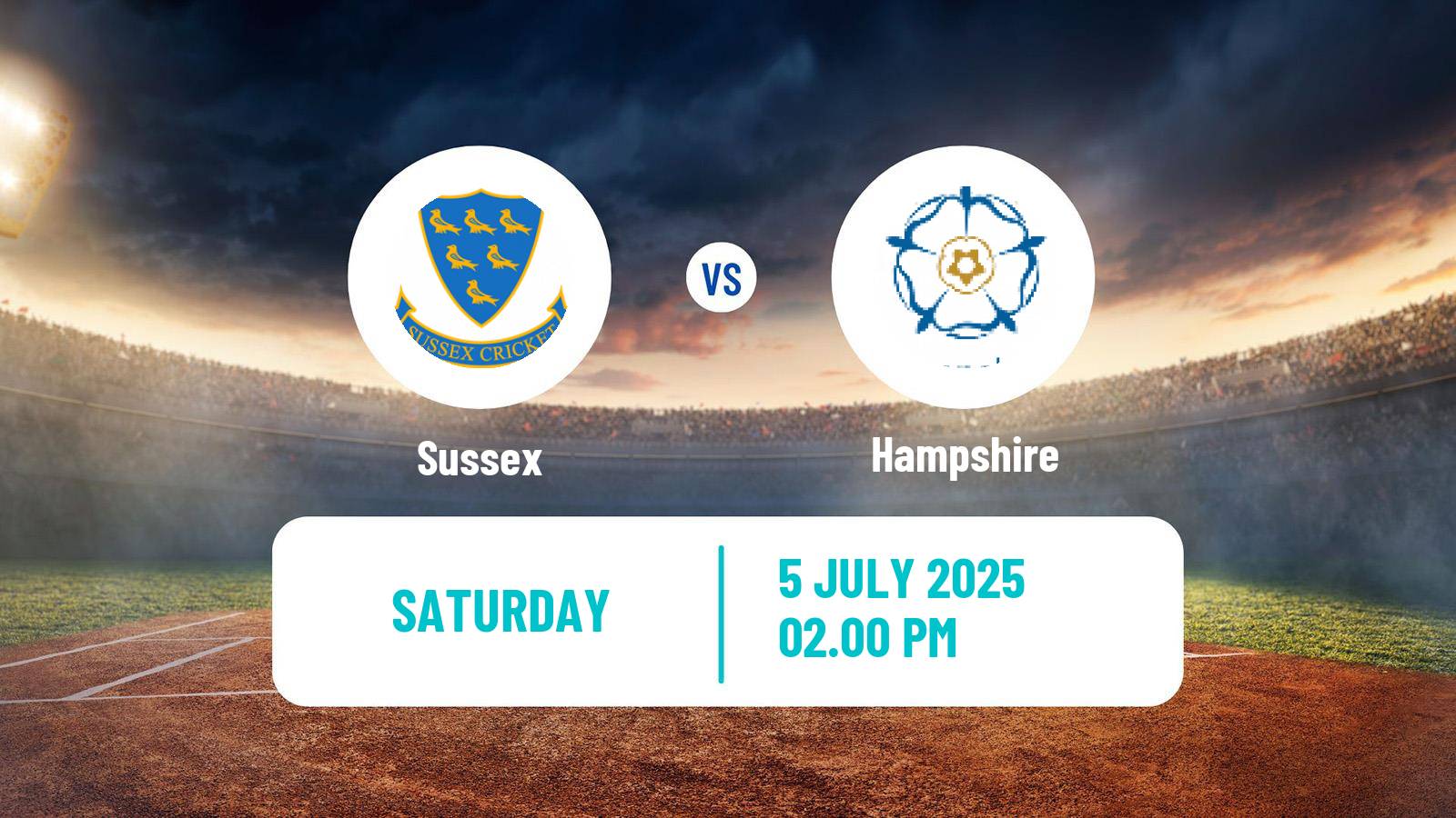 Cricket Vitality Blast Sussex - Hampshire