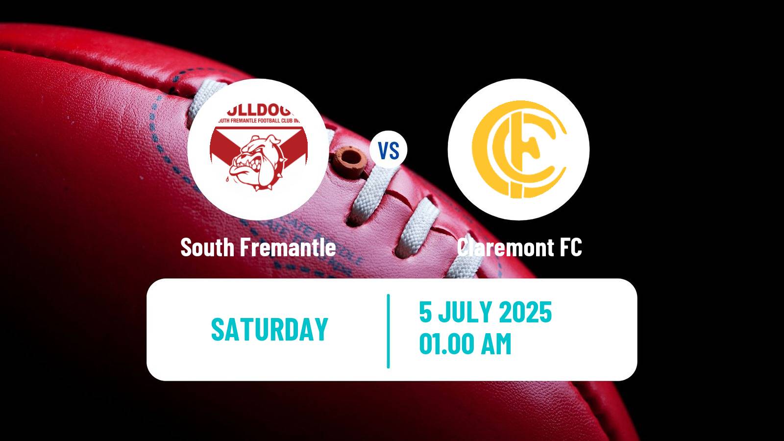 Aussie rules WAFL South Fremantle - Claremont