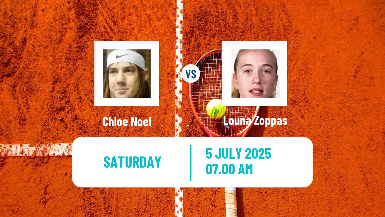 Tennis ITF W15 Bissy Chambery Women Chloe Noel - Louna Zoppas