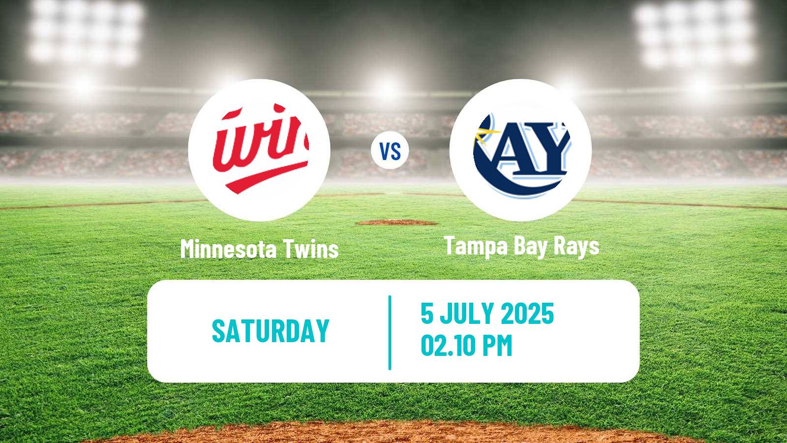 Baseball MLB Minnesota Twins - Tampa Bay Rays