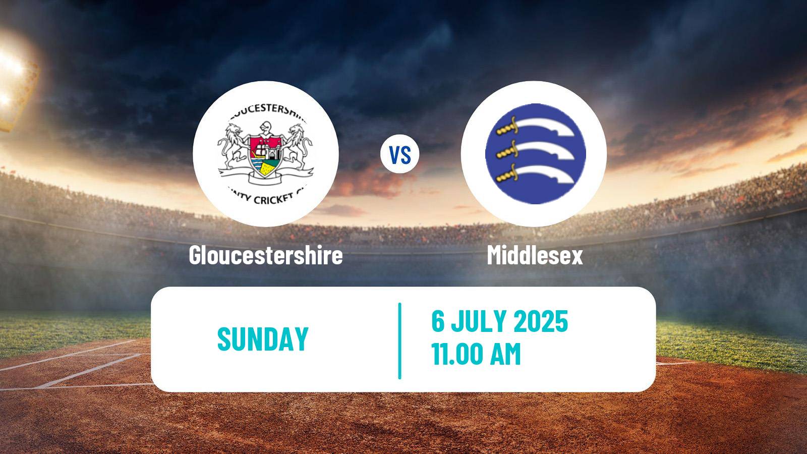 Cricket Vitality Blast Gloucestershire - Middlesex
