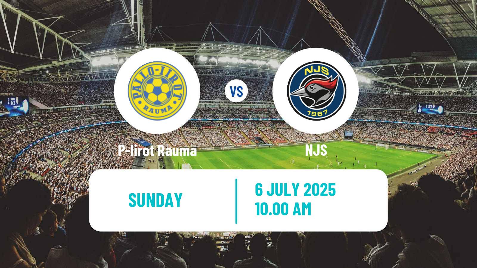 Football Finnish Kakkonen Group B P-Iirot Rauma - NJS