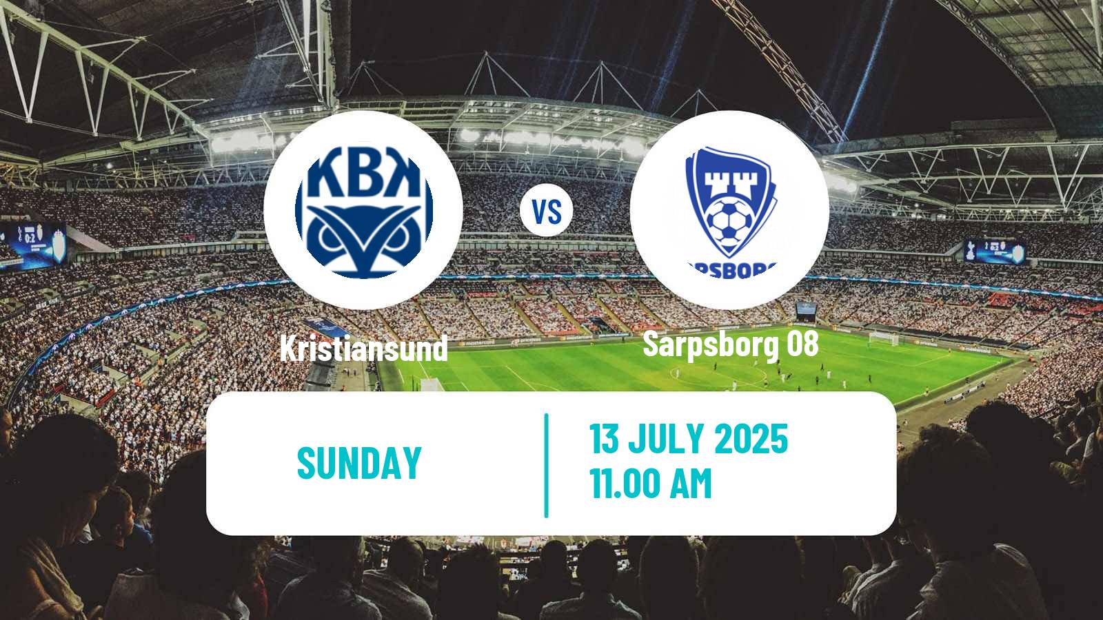 Football Norwegian Eliteserien Kristiansund - Sarpsborg 08