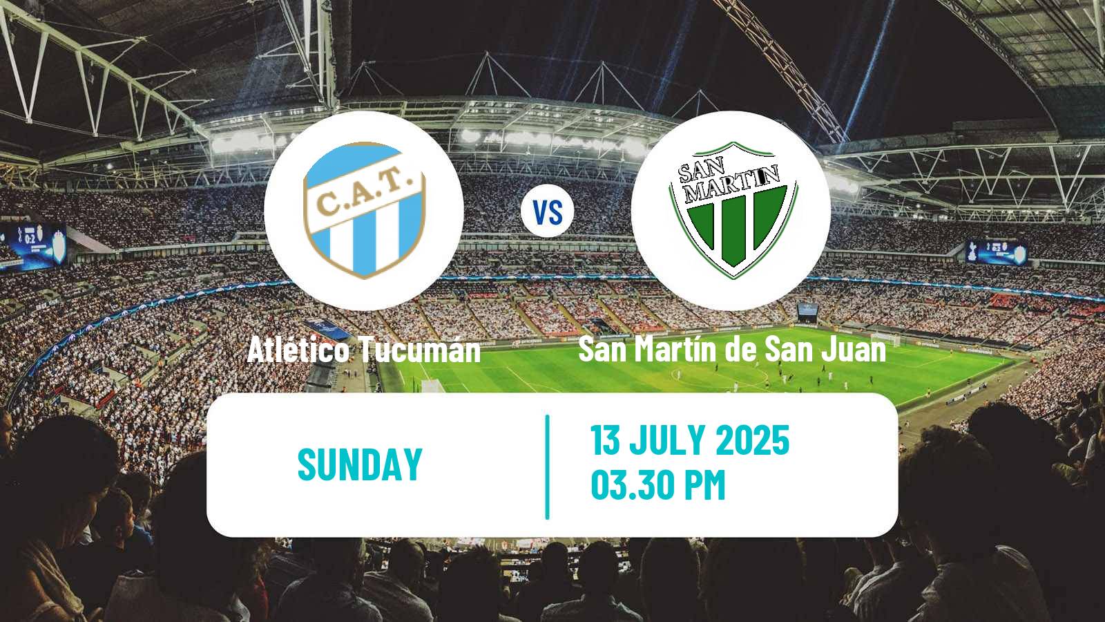 Soccer Argentinian Liga Profesional Atlético Tucumán - San Martín de San Juan