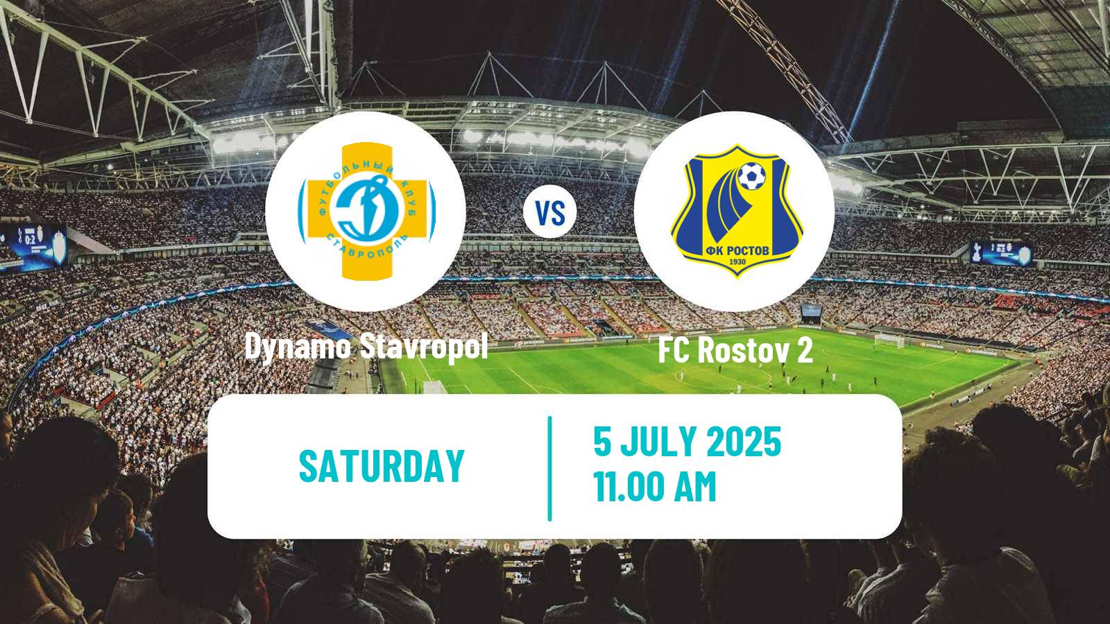 Soccer FNL 2 Division B Group 1 Dynamo Stavropol - Rostov 2