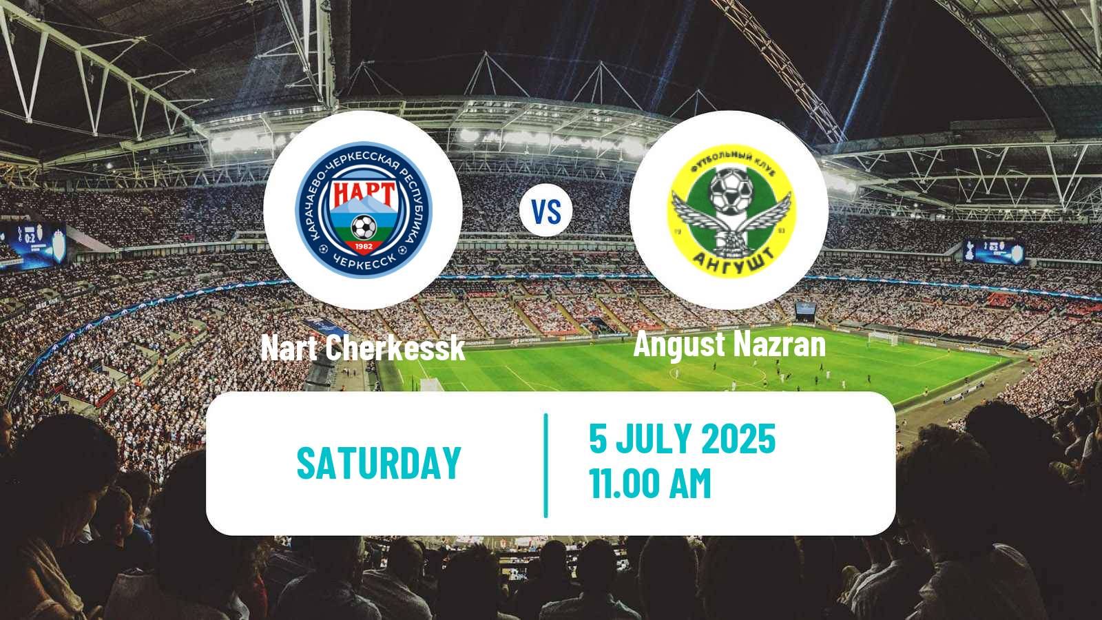 Football FNL 2 Division B Group 1 Nart Cherkessk - Angust Nazran