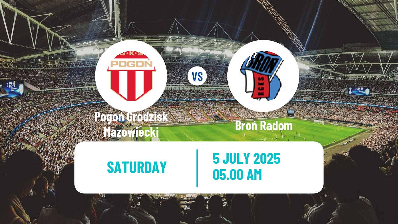 Football Club Friendly Pogoń Grodzisk Mazowiecki - Broń Radom