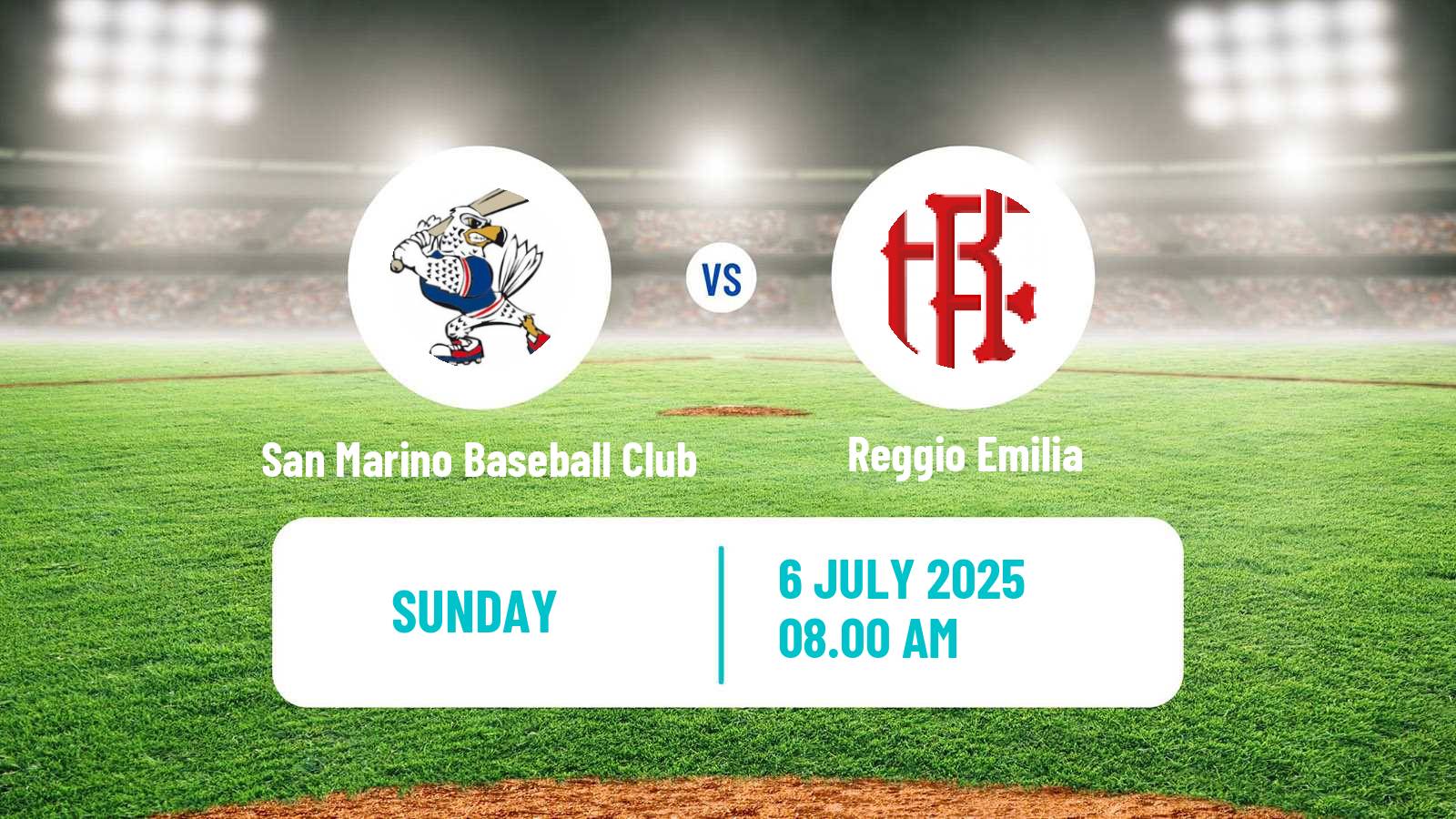 Baseball Italian Serie A1 Baseball San Marino Baseball Club - Reggio Emilia