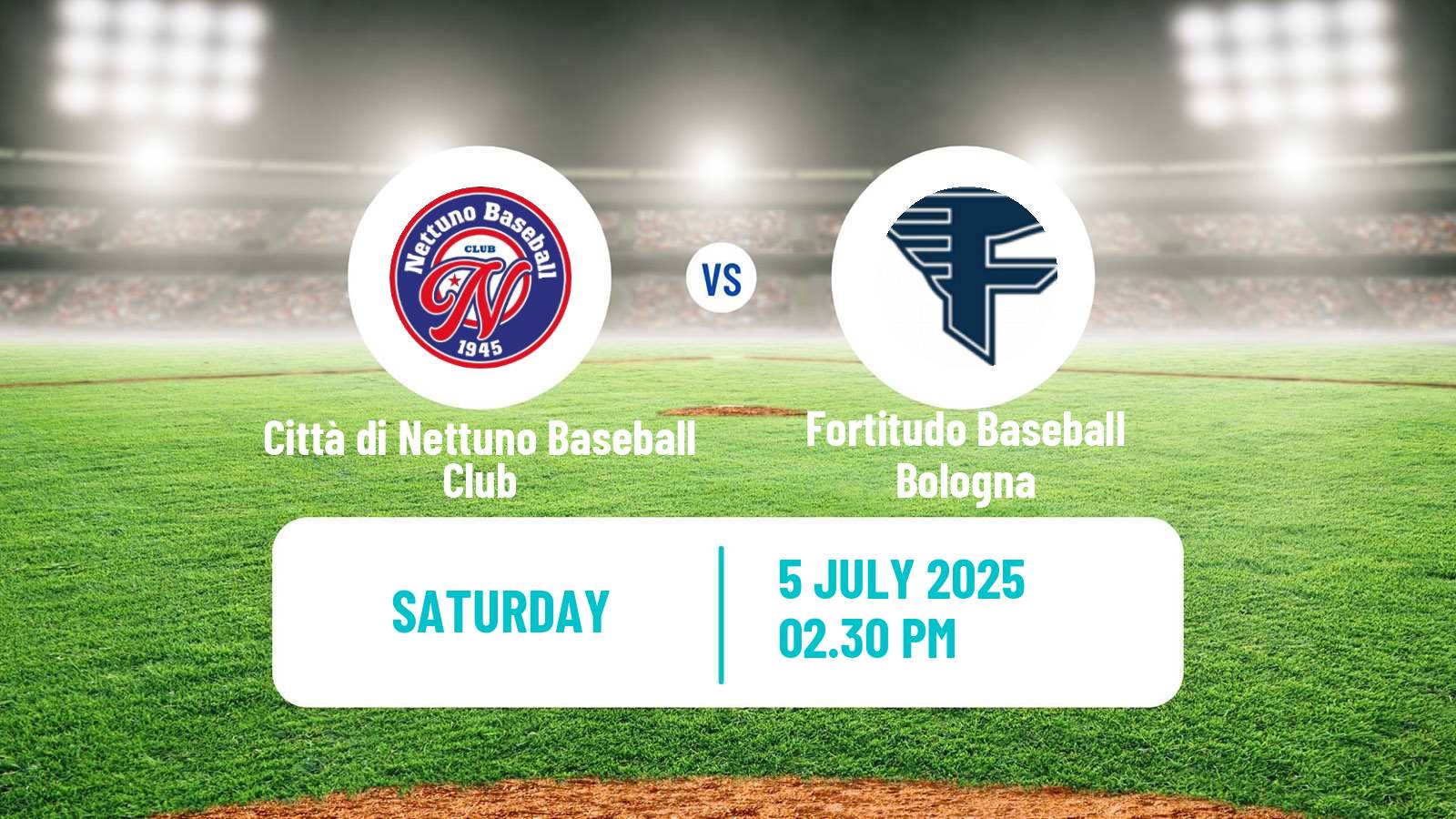 Baseball Italian Serie A1 Baseball Città di Nettuno Baseball Club - Fortitudo Baseball Bologna