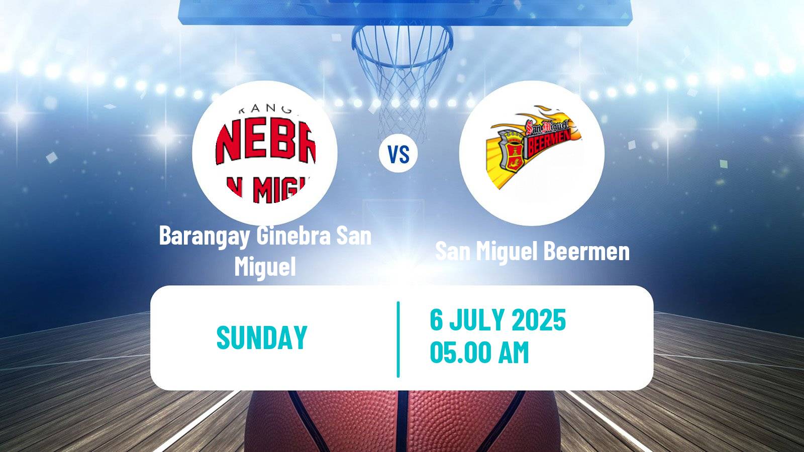 Basketball Philippines Cup Barangay Ginebra San Miguel - San Miguel Beermen