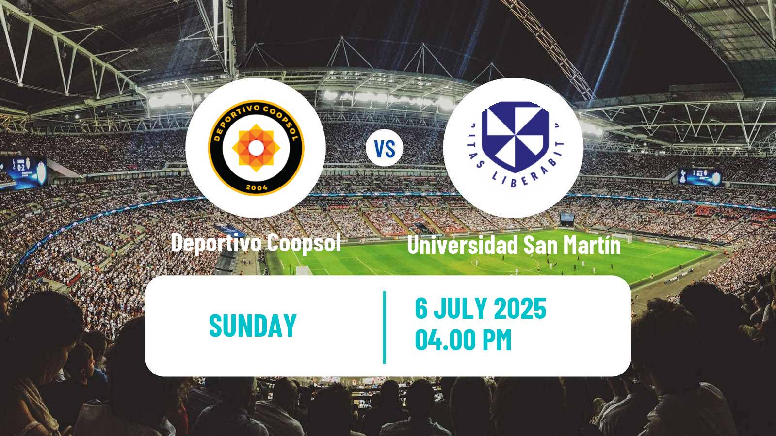 Soccer Peruvian Liga 2 Deportivo Coopsol - Universidad San Martín