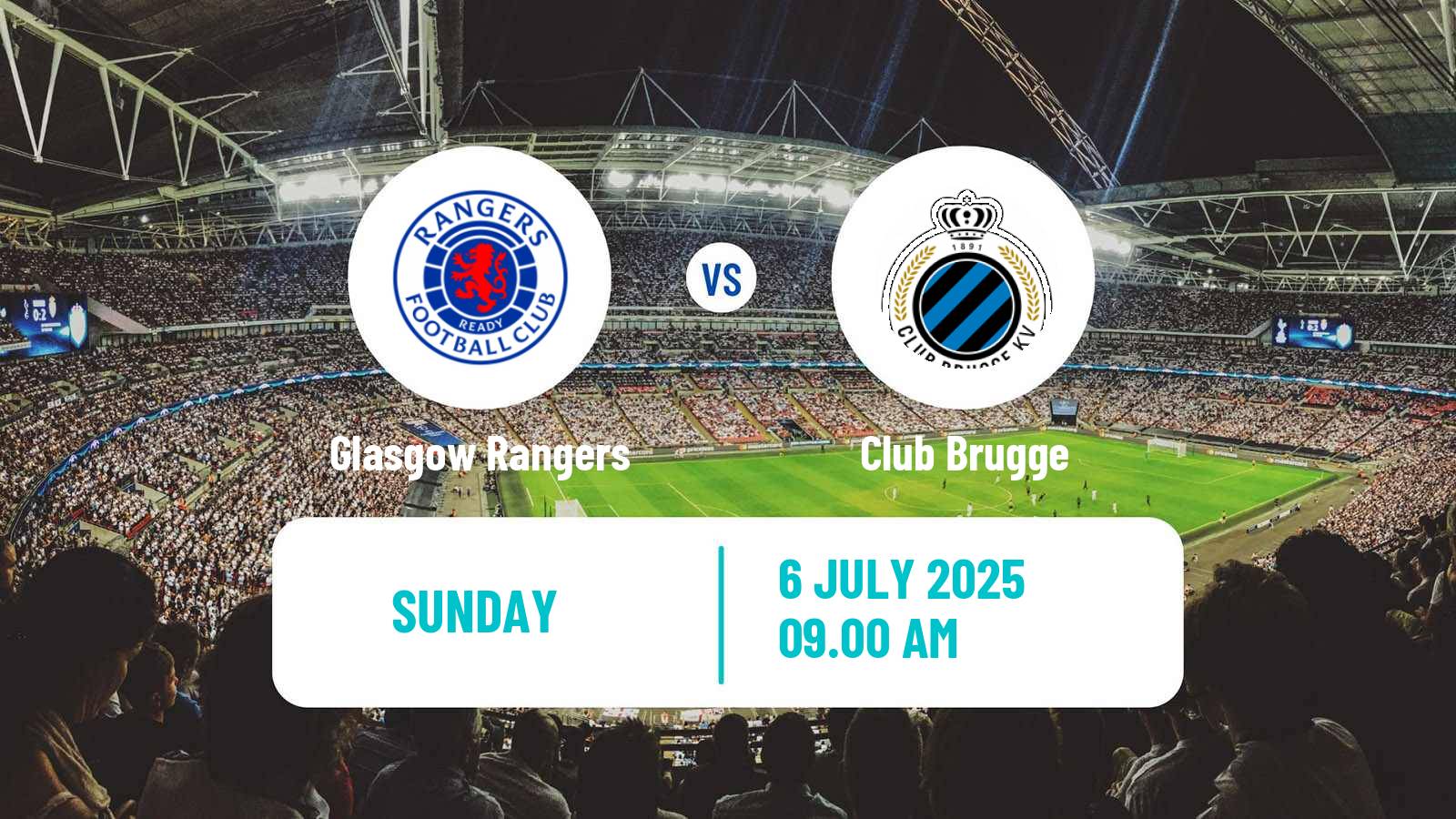 Soccer Club Friendly Glasgow Rangers - Club Brugge
