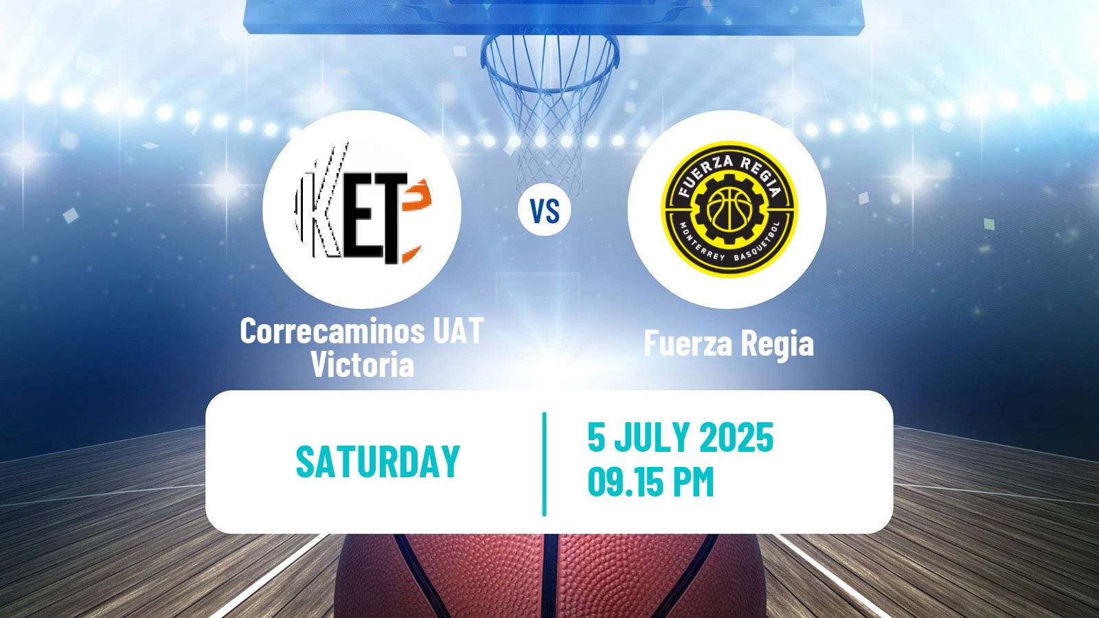 Basketball Mexican LNBP Correcaminos UAT Victoria - Fuerza Regia